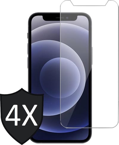 Screenprotector geschikt voor iPhone 13 - 4x Glas Screen Protector