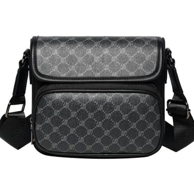 Sac pour homme style vintage Sac à main Cuir PU de haute qualité Sac bandoulière pour homme Style affaires Sac à main pour homme Sac à bandoulière de voyage Bolsa 19cmX21cmX10cm gray