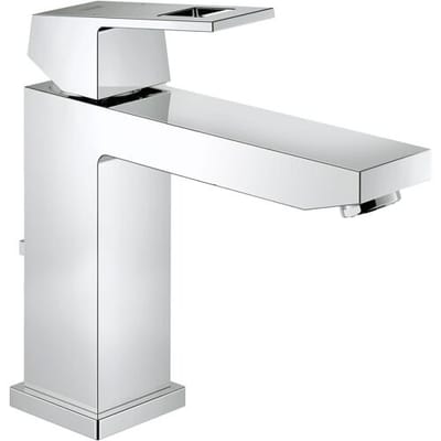 GROHE Eurocube Wastafelkraan - Medium uitloop - Met trekwaste - Chroom - Waterbesparend
