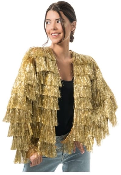 Gouden Tinsel Festival Jas Dames - Maat S