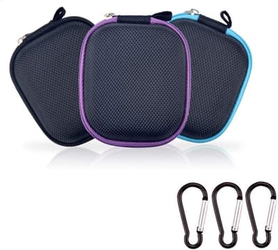 MK Stoer - Draagbare Essentiële Olie Draagtas - Opbergtas - Hard Shell - Organizer - Mini - Essentiële Olie - 6 Flessen - Houden Tot 1 ml 2 ml 3 ml 5 ml - Geschikt voor 3 STKS - KLeur of model - Carry Zakken - Essentiële Oliën.
