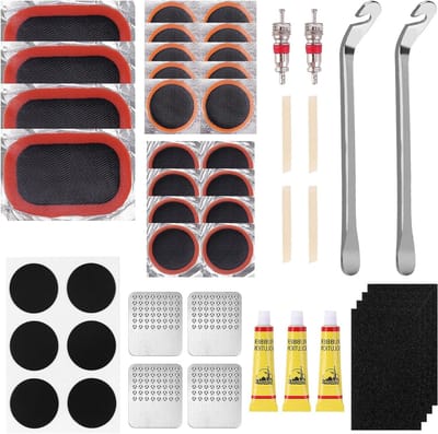 Fietsband Reparatiekit - Lekke Band Set - Banden Snel Repareren - Inclusief 22 Pleisters - 22 Stuks - Niet gespecificeerd