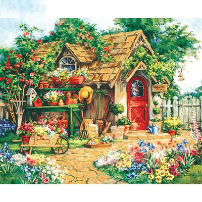 5D DIY Diamond schilderij warm huis borduurwerk mozaïek kruissteek strass decoratie 20X30CM beige