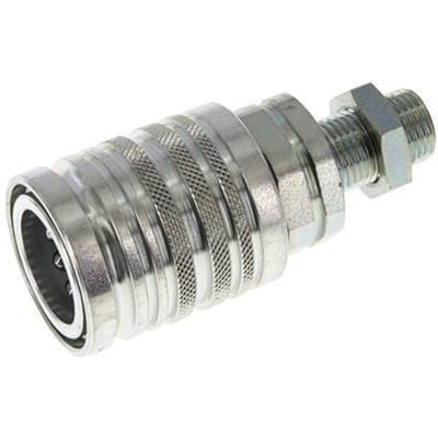Stalen DN 12.5 Hydraulische Koppeling Snelkoppeling 10 mm L Knelring Schotkoppeling ISO 7241-1 A/8434-1 D 20.5mm