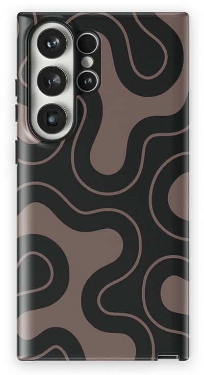 DripCase Motion Flow Tough Hoesje Samsung Galaxy S23 Ultra | Backcover met Mag | Trendy Design | Valbescherming | Wander Lines