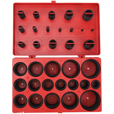 419 STUKS O-ring Onderlegring Assortimentskit Automotive Metrisch Nitrilrubber O-ring Koffer Oliebestendig Kit voor black