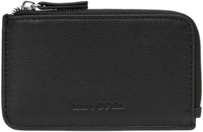 Marc O'Polo kaarthouder Petter Zip Wallet Black zwart