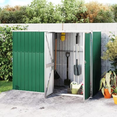 Gereedschapsschuur Tuin - Opbergbox Buiten - Tuinspullen Opbergen - Verzinkt Stalen Frame - 225 x 89 cm - Grijs