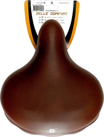 Selle Comfort zadel bruin imi Drifter, zonder strop (hangverpakking).
