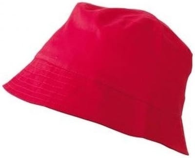 Vissershoedjes/zonnehoedjes - 2x - rood - voor volwassenen - Zomerhoeden