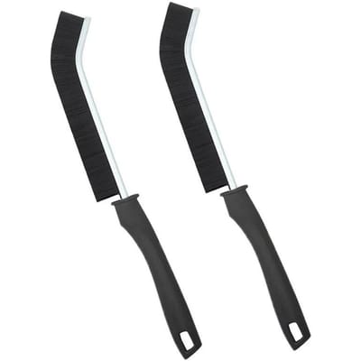Brosse de nettoyage de crevasses à poils durs, nettoyeur de coulis, brosse à récurer, Joints de carreaux profonds, brosse de nettoyage de fentes, outils et accessoires L black