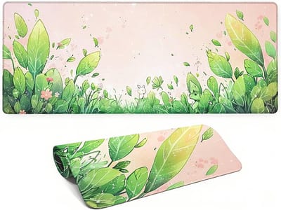 Bureauonderlegger XXL - Grote muismat - Werkplek organiseren - Vloeistofafstotend oppervlak - 120 x 60 cm - Roze