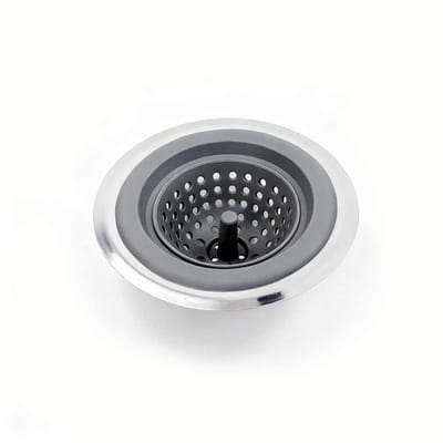 longziming -Gootsteen- en Douchezeefje – Afvoerfilter voor Keuken & Badkamer – Haar- en Restenfilter – Mesh Afdekkap