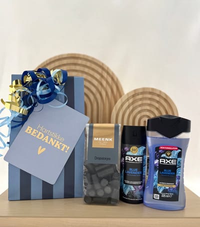 Bedankt •Cadeaupakket Heren• Axe Blue Lavender - Cadeau voor Mannen - Perfect Gifts
