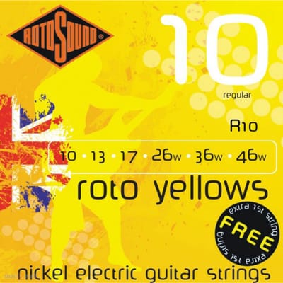 Snarenset elektrische gitaar - Rotosound R10 - Nickel wound - 10-46 - Regular gauge