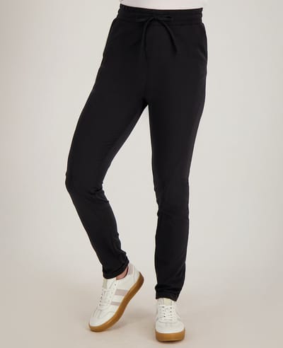 Je m'appelle Travelstof Dames Broek Regular fit Met stretch - Zwart - Maat S