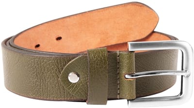 Leonardo Verrelli Leonardo Verrelli unisex riem 80cm - 140cm (taillewijdte) in donkergroen van 100% echt leer,