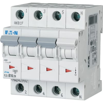 Eaton PLS6-C16/3N-MW - miniature circuit breaker mcb