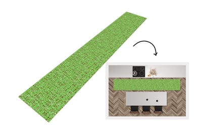 Keukenloper - Loper keuken - Krokodil - Structuur - Patronen - Groen - 300x50 cm - Keukenloper vinyl