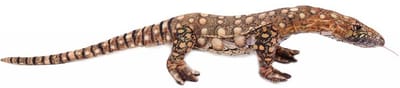 Pia Soft Toys Knuffeldier Varaan hagedis - zacht pluche - schutkleuren - 90 cm - reptielen