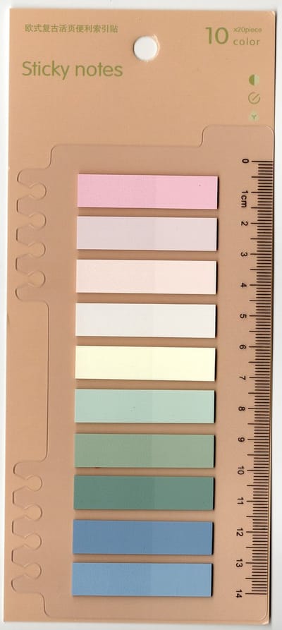 Index Tabs 200 tabs/stickers – 10 kleuren sticky notes – Markeertabs en memoblaadjes – Leuk kerstcadeau, sinterklaascadeau of schoencadeau voor hem en haar – Cadeaus onder €10 – Perfect voor bullet journal en boek annotatie
