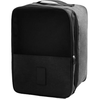 Schoen Reistas Oxford Stof 3 Paar Capaciteit Zacht Handvat Bagage Sleeve Schoenen Drager voor Opbergen black