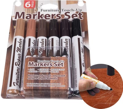 12 Stuks - Meubel Reparatie Stiften - Meubelmarker - Meubel Reparatie Set - Reparatie Stiften - Houtstift - LOUZIR