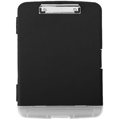 Presse-papiers A4, porte-trombones, fente pour stylo, organiseur de rangement, fournitures de papeterie pour la rentrée scolaire, planche à dessin, croquis, art, peinture noir