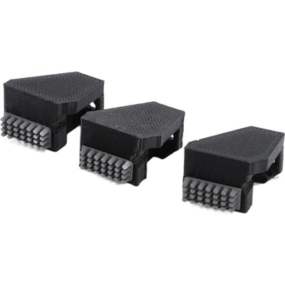 3 STuks Siliconen Borstels Printkop Mondstuk Reinigingsborstel Vervangingskit voor Lab P1P P1S X1 X1C X1E black