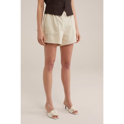 We Fashion Korte Broek Beige Maat: 32 | Korte Broeken Outlet | Dames | Beige
