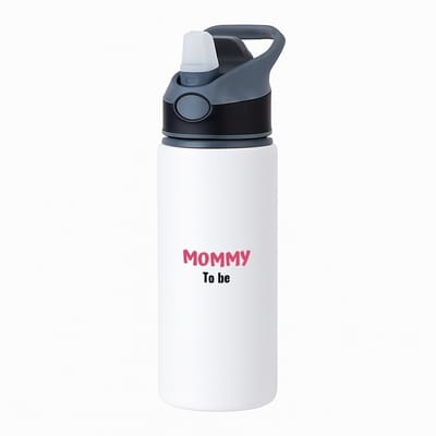 Hacebo® - mommy to be waterfles met rietje zwart - Mama - beste moeder - Moeder cadeautjes - moederdag - verjaardagscadeau - verjaardag - cadeau - geschenk - kado - gift - moeder artikelen - water fles - 650ML