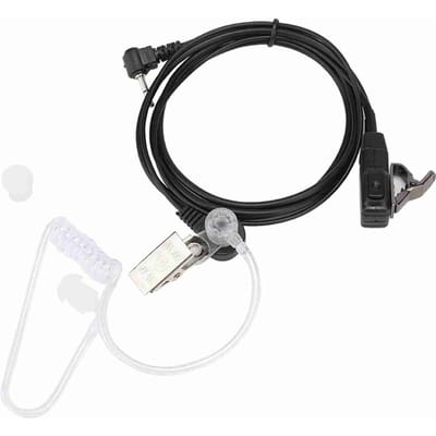 Draagbare 1-pins 2,5 mm buishoofdtelefoon oortelefoon PTT-microfoon voor Motorola 1-pins modellen walkietalkies