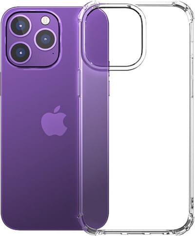 Coverup Hoesje - Geschikt voor iPhone 15 Pro Max Hoesje - Coverup TPU Back Cover met AirBag Corners - Transparant