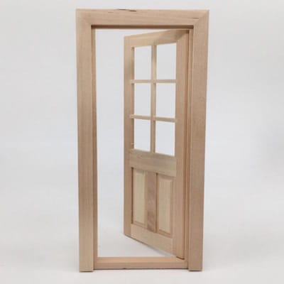 Houten Speelgoed Miniatuur Deur Speelgoed Deur Kinderen Rollenspel Speeltje Meubels Speelgoed 1:12 Poppenhuis Meubels Simulatie Miniatuur DIY