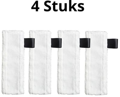 Bramokava Microvezeldoeken 4x geschikt voor Karcher Easyfix SC1, SC2, SC3, SC4, SC5 Vloerdoeken Doeken set Stoomreiniger Pads