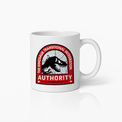 Dinosaurus Authority Koffiemok 330ml – Stoere T-Rex Fossiel Ontwerp Mok – Uniek Cadeau voor Jurassic, Dino & Wetenschapsliefhebbers