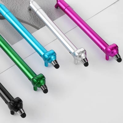 Vijf stuks grappige teckel balpennen met zwarte inkt, 1mm punt voor schrijfbenodigdheden en kantooraccessoires
