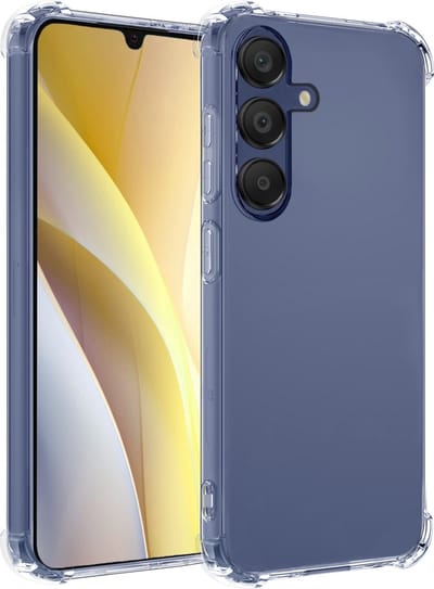 Hoesje - Geschikt voor Samsung Galaxy A15 - Sterk & Shockproof - Siliconen Case - Back Cover - Telefoon Hoes Shock Proof - Telefoonhoesjes - Transparant