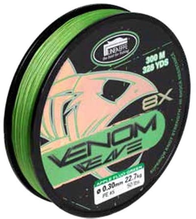 Lineaeffe Venom Weave Gevlochten Vislijn 300 M Groen 0.250 mm
