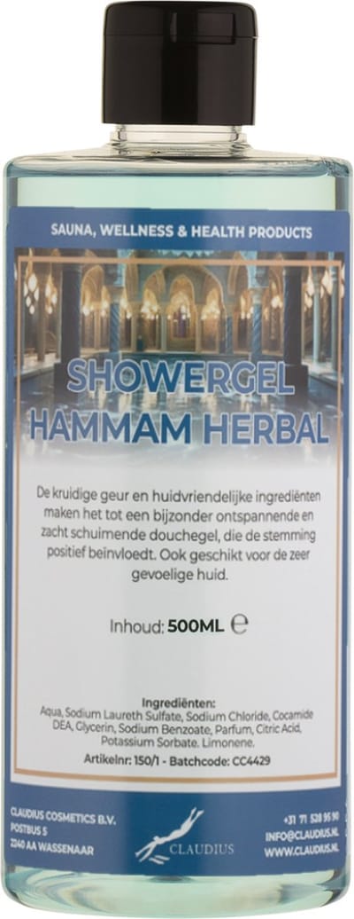 Douchegel Hammam Herbal 500 ml - met klepdop - Showergel