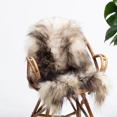 SHEEPY® | Schapenvacht | Mads (Zwart Wit) L (105-110cm) - Sheepy.cc