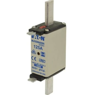 Eaton 125NHG01BI NH-zekering Met mechanische beveiligingsweergave Geschikt voor Zekeringsgrootte 000-4 Afmeting zekering : 1 125 A 500 V 3 stuk(s)