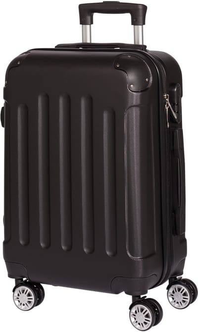 Handbagage Koffer - Trolley - 48L - Lichtgewicht - Cijferslot - 4 wielen - 56x37x24cm - Zwart