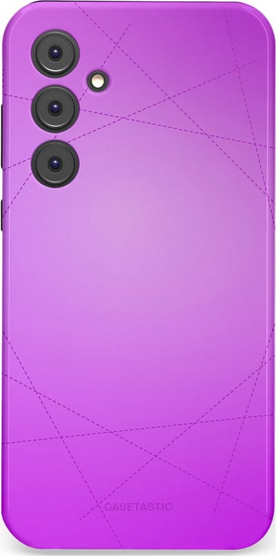 Casetastic Hoesje Geschikt voor Samsung A35 - Stijlvolle Beschermende Duo-layer Case - Emily in het paars