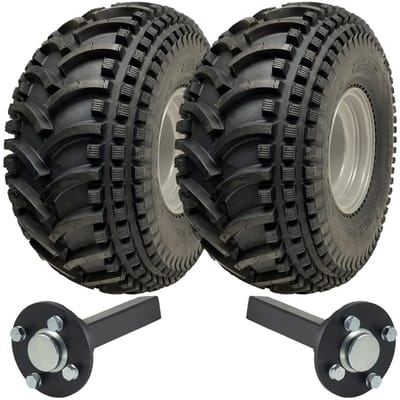 22x11.00-8 Open Centre P308 ATV-aanhangwagenkit: wielen en assen, draagvermogen 310 kg
