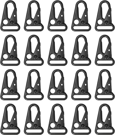 20 Stuks Vergrote Mond Clips Haken voor Sleutelhanger en Outdoor Tas