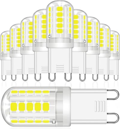 Energiezuinige G9 Ledlamp 3W - Vervangt 30W Halogeen - Koud Wit 6000K - 10 Stuks