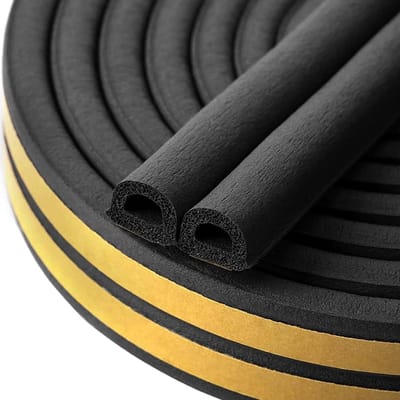 Dailygoods- Afdichtingstape Waterdicht - Zelfklevende Afdichtingsband - Geluidsisolatie - Rubber Schuimstrip - Anti-botsing - 6 m - Isolatiestrip