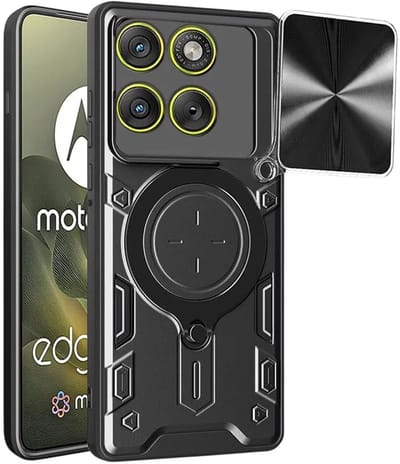 Hoesje geschikt voor Motorola Edge 70 - Techsuit CamGuard Pro Back Cover - Zwart
