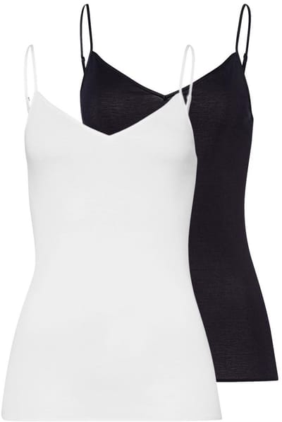 Hanro Dames spaghettitop 2 pack Cotton Seamless